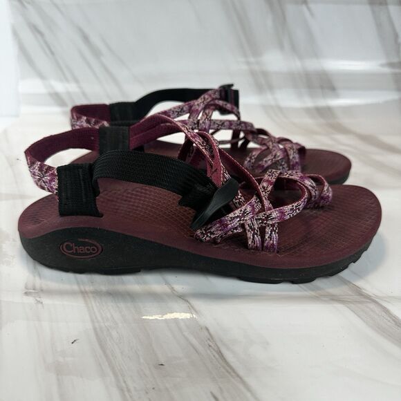 Chaco ZX2 Ecotread Dagger Pink Athletic Strappy Sandal Women's Sz 7 - Picture 3 of 11